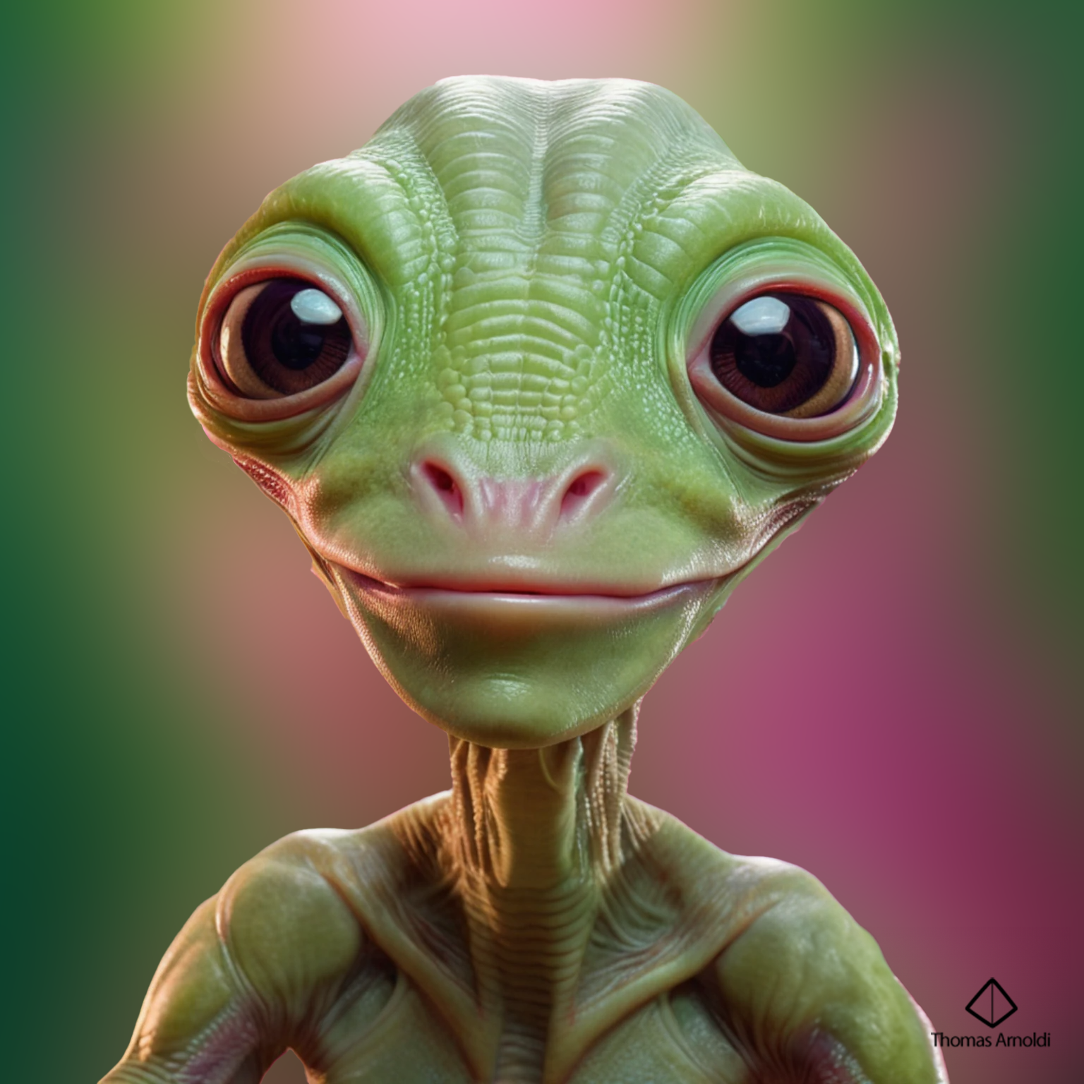 alien, AI based on a 3d model