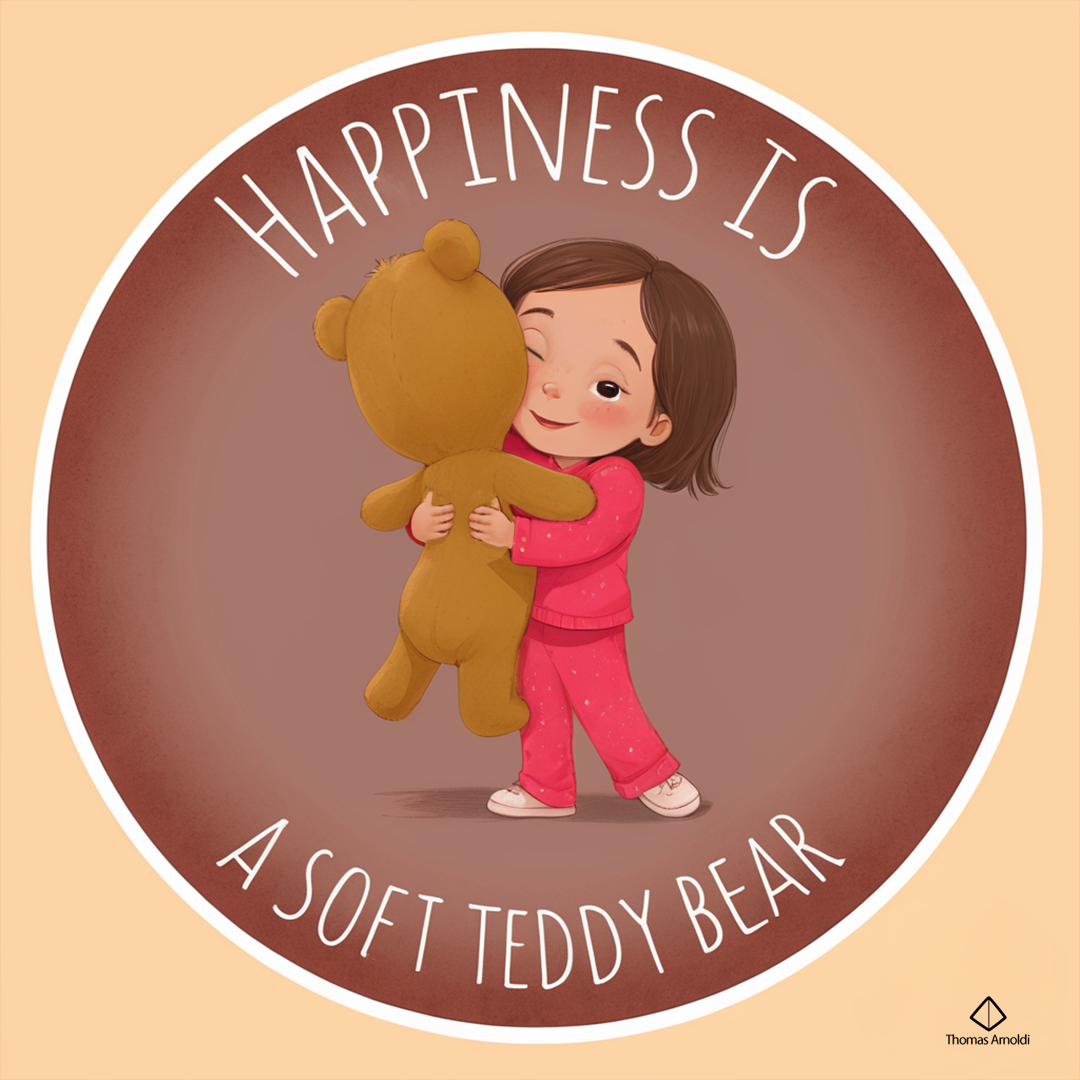 Happiness is a soft teddybear